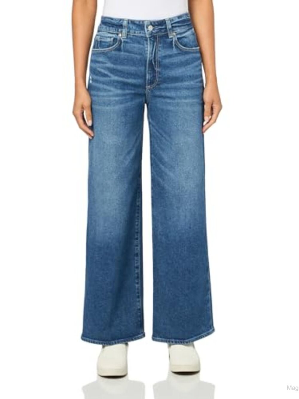 High-Rise Straight Leg Jeans Petite Fit Denim - Picture 1 of 2